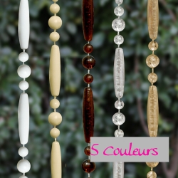 Rideau de porte Palma Cristal en perles décoratives. La qualité au rdv